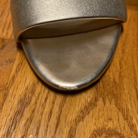 Gold leather Sam Edelman yaro block heels - Picture 6 of 6